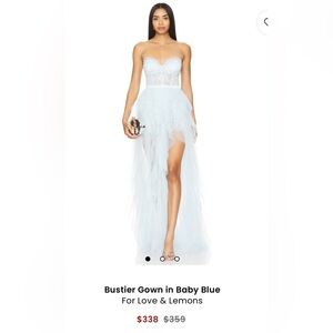 NEW Bustier Gown in Baby Blue NWT - For Love of Lemons - M